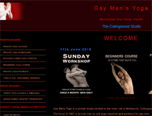 Tablet Screenshot of gaymensyoga.com.au